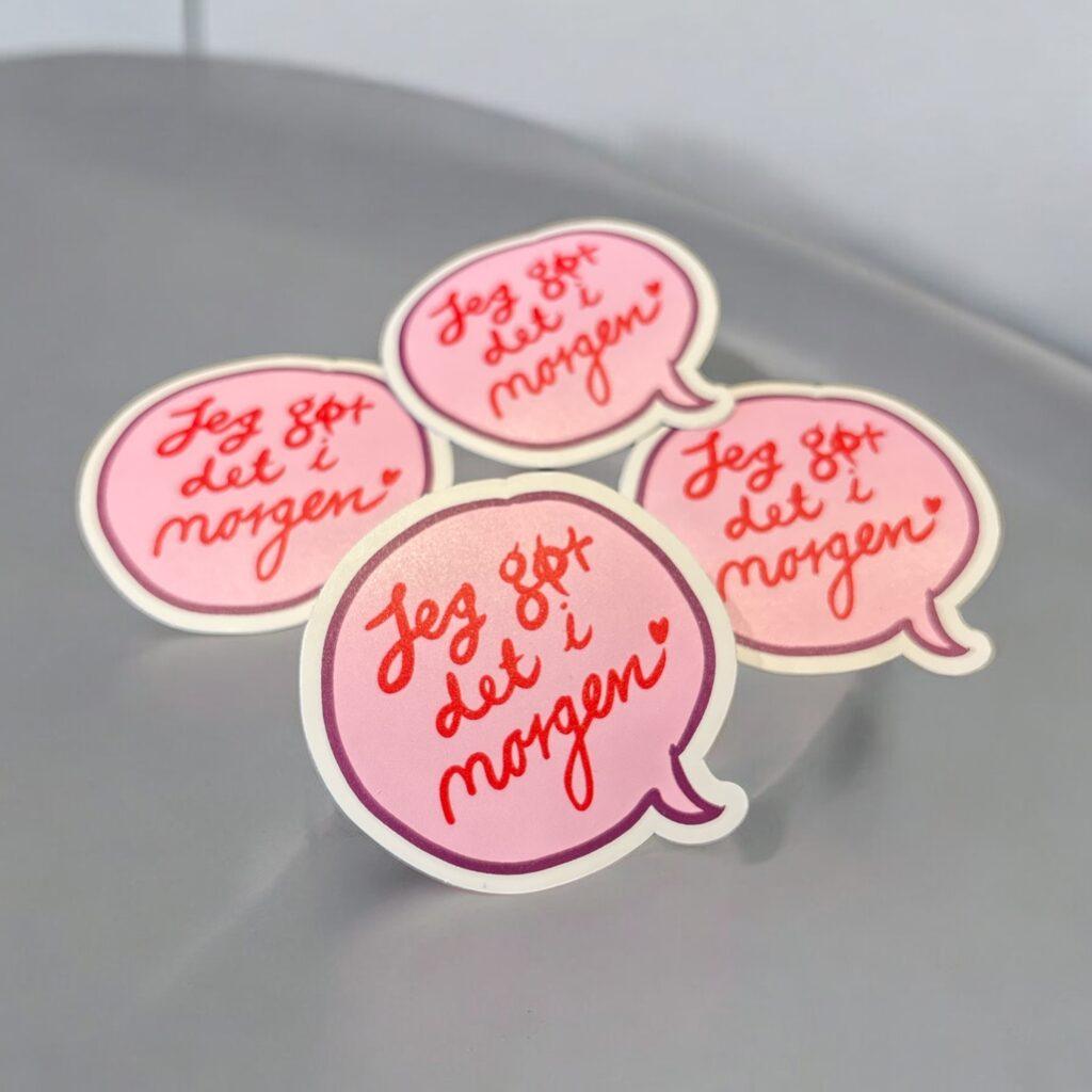 "Jeg gør det i morgen" stickerpack
