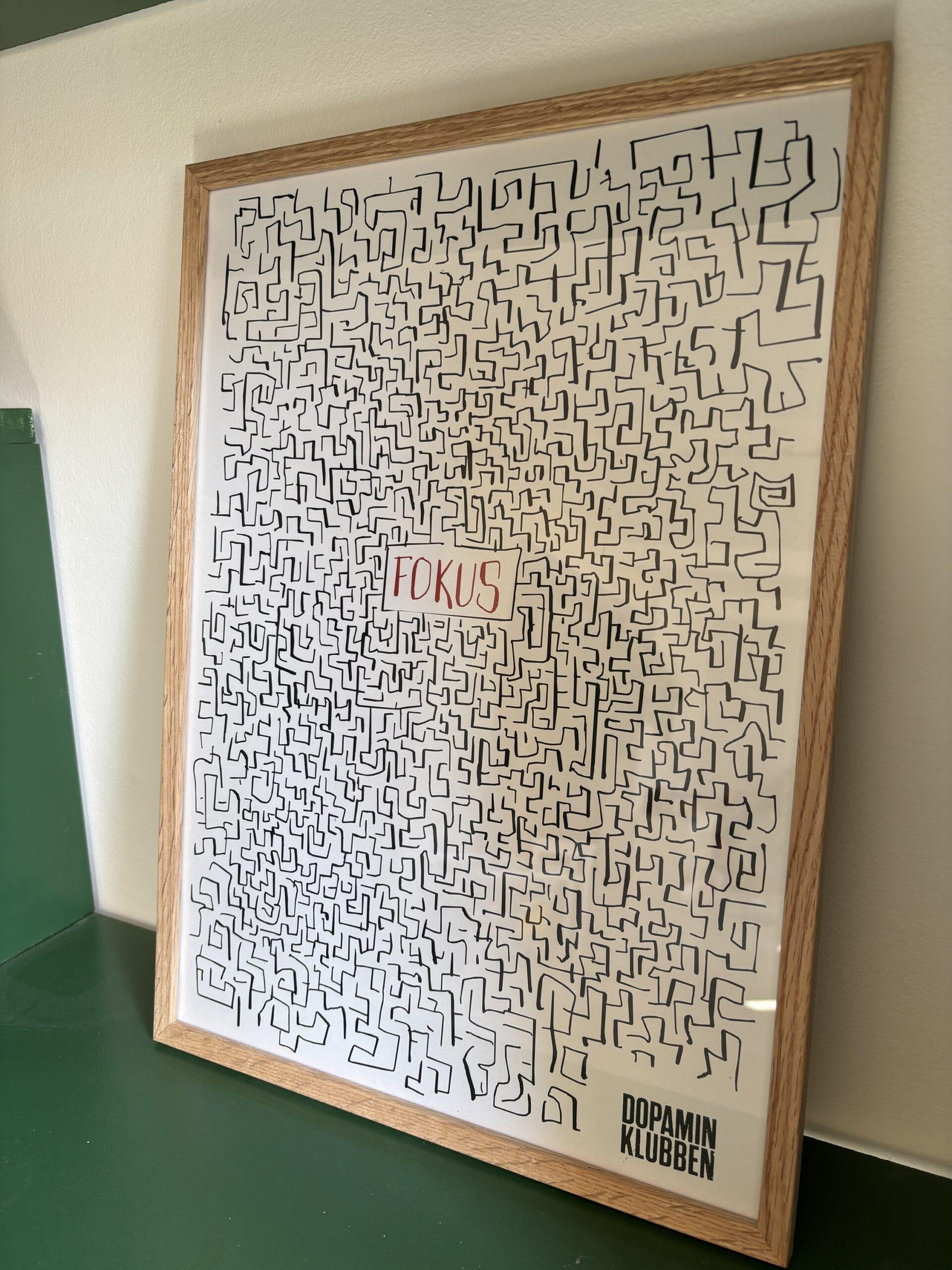 Fokuslabyrint plakat - Billede 2