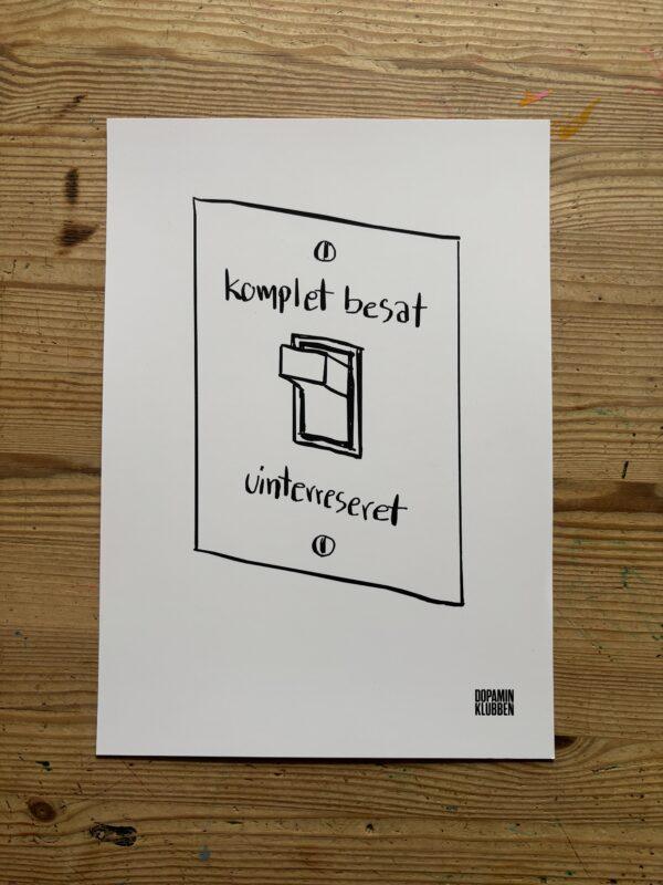 A4 plakat  "Interesse-kontakten" - Billede 2