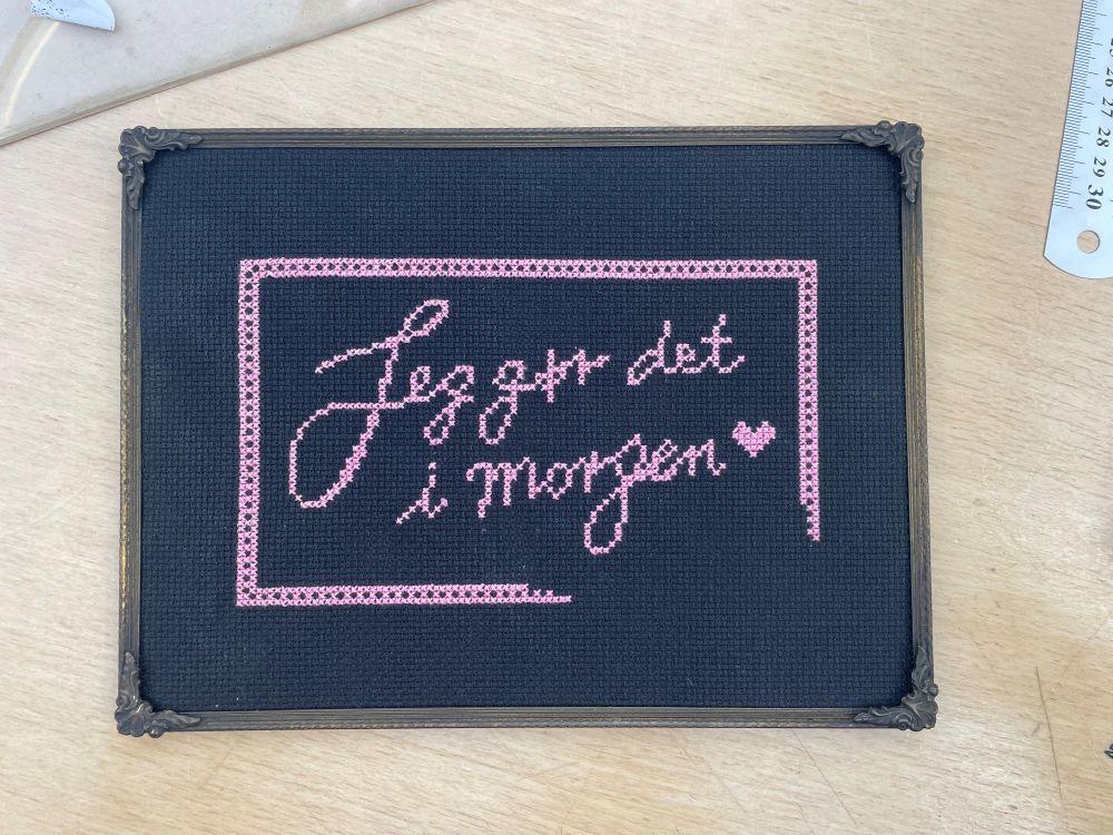 Jeg gør det i morgen - broderikit